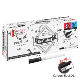 Tuburi tigari Rio Tabak - 24 mm Carbon Filter Black White (200)