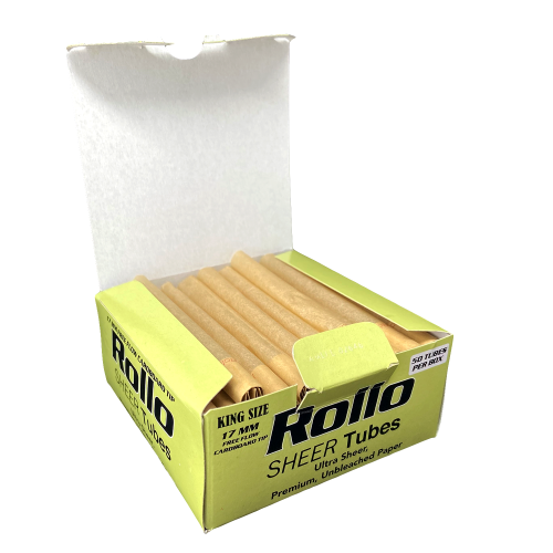 Tuburi tigari Rollo Sheer Ultra - Cardboard TIP Unbleached (50)