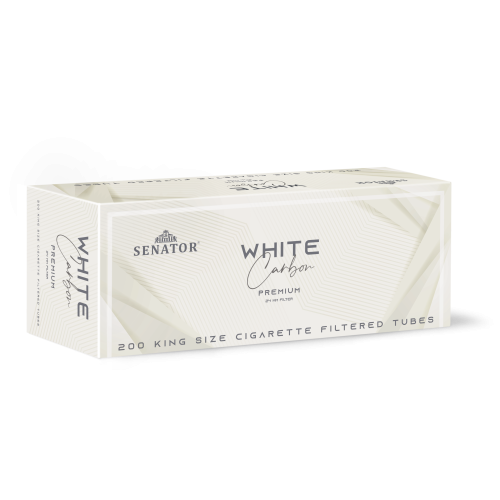 Tuburi tigari SENATOR - Carbon Premium 24 mm WHITE (200)