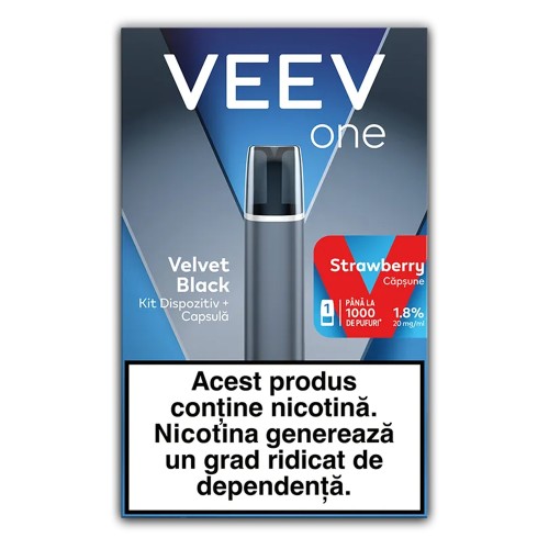 Starter Kit VEEV ONE Velvet Black - Strawberry