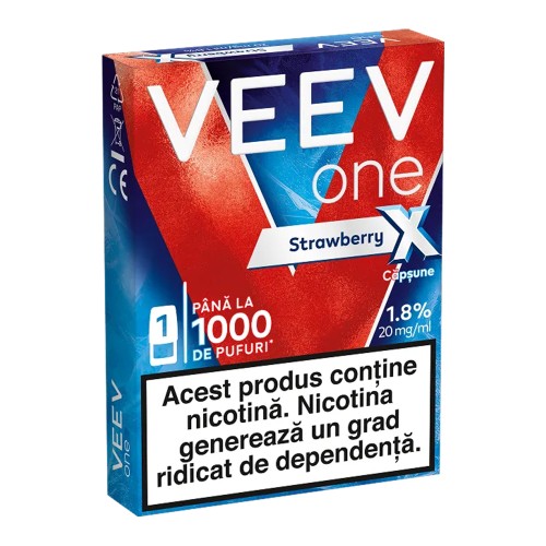 1 x Pod Pack VEEV ONE - Strawberry X Intense