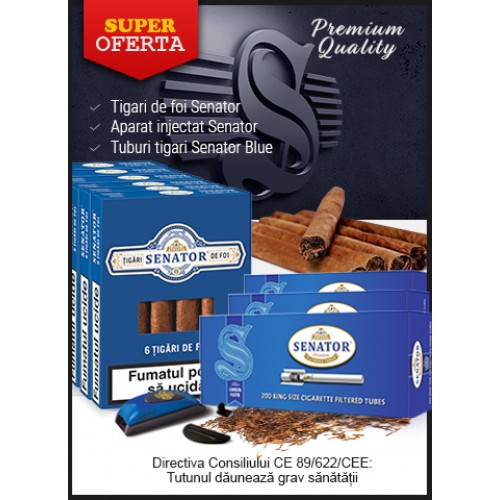 Oferta - pachet Tigari de foi Senator