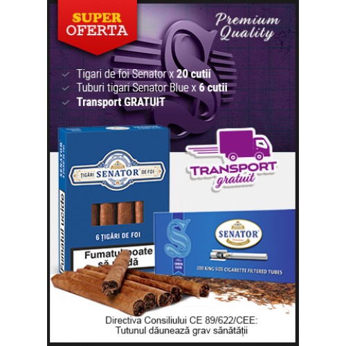 Super Oferta - pachet Tigari de foi Senator