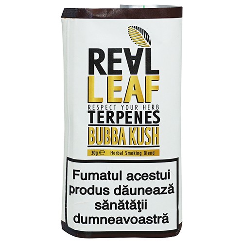 Inlocuitor tutun pentru fumat - Real Leaf BUBBA KUSH (30g)