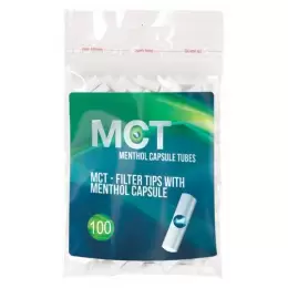Filtre rulat MCT - 8 mm Click Menthol (100)