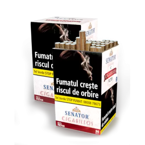 Tigari de foi - Senator Filter Cigarillos Red (50)