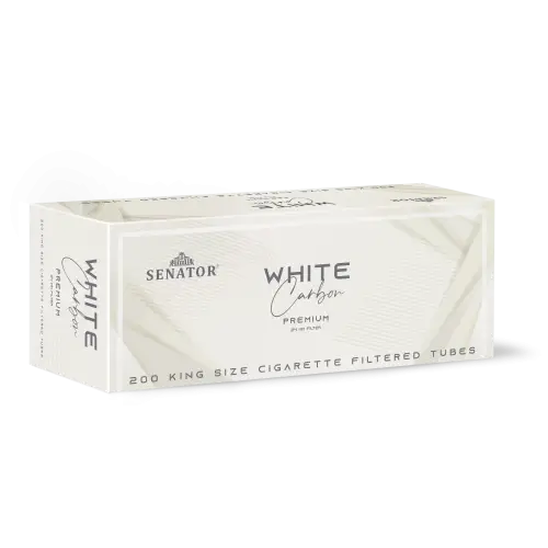 Tuburi tigari SENATOR - Carbon Premium 24 mm WHITE (200)