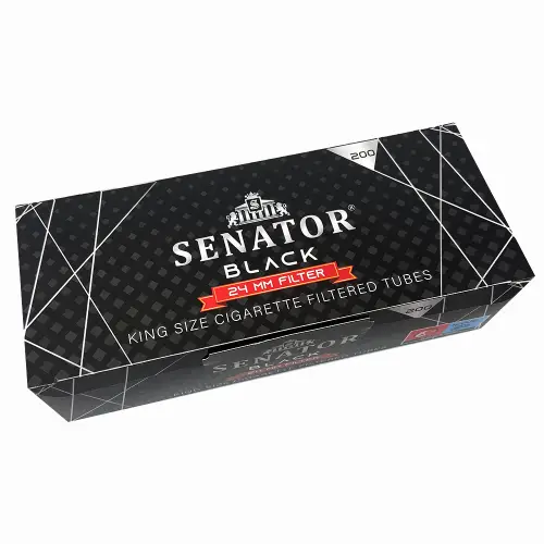 Tuburi tigari SENATOR - XTra Filter 24 mm BLACK (200)