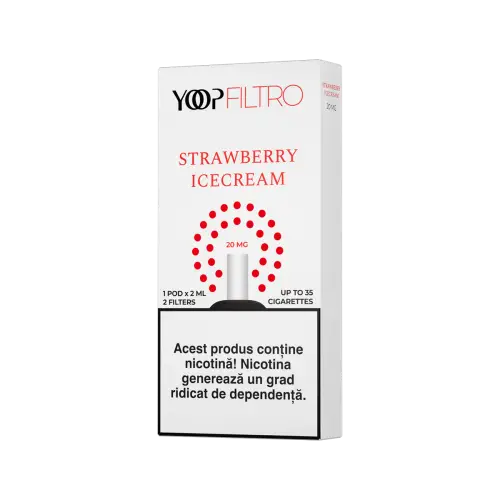 Rezerva YOOP FILTRO - STRAWBERRY ICE CREAM 20 MG/ML