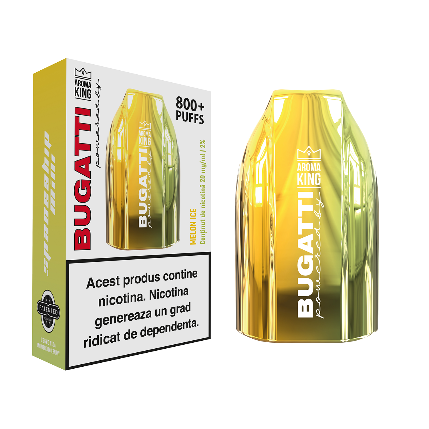 Bugatti Vape 9000 Puffs BUGATTI ELITE POWERED BY AROMA KING  RECHARGEABLE VAPE  Bugatti Aroma King Pipe